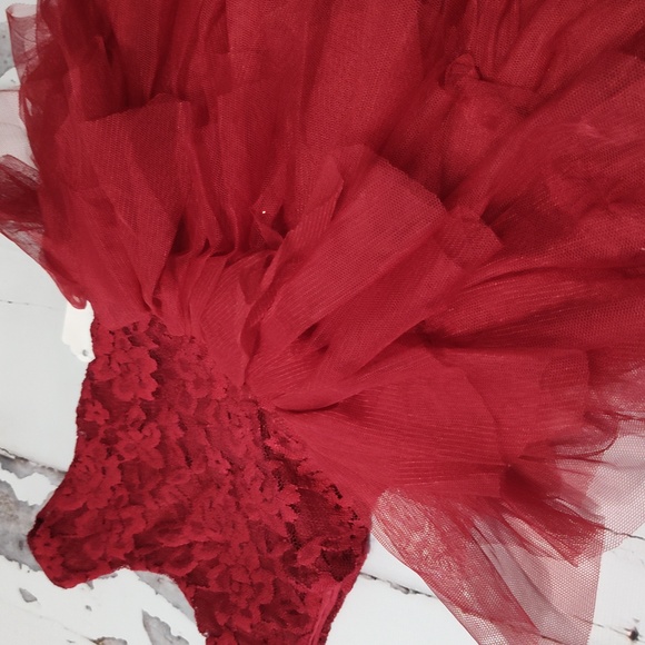 Lace and tulle tutu dress Christmas dress holiday dress birthday dress - Picture 8 of 8